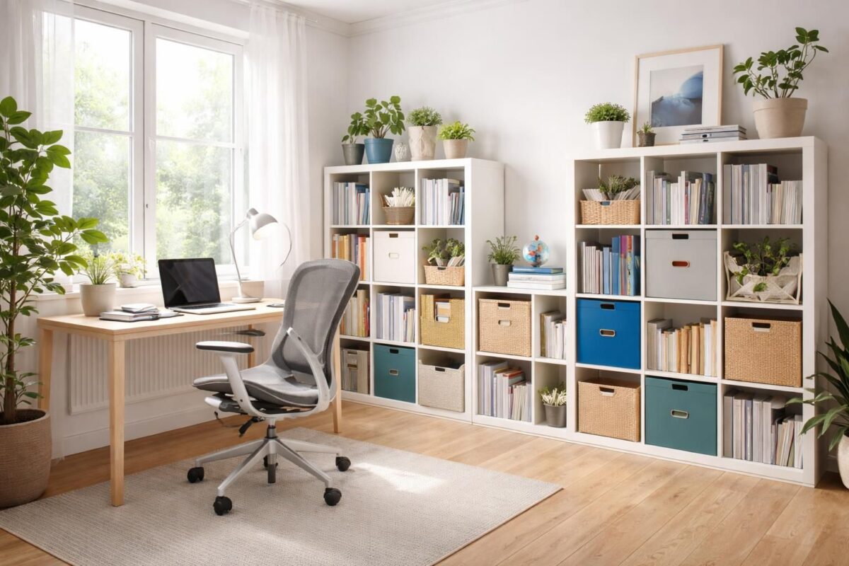 découvrez comment aménager un bureau inspirant pour étudiants grâce aux meubles modulables ikea kallax et herman miller, alliant fonctionnalité et design pour un espace de travail optimal.