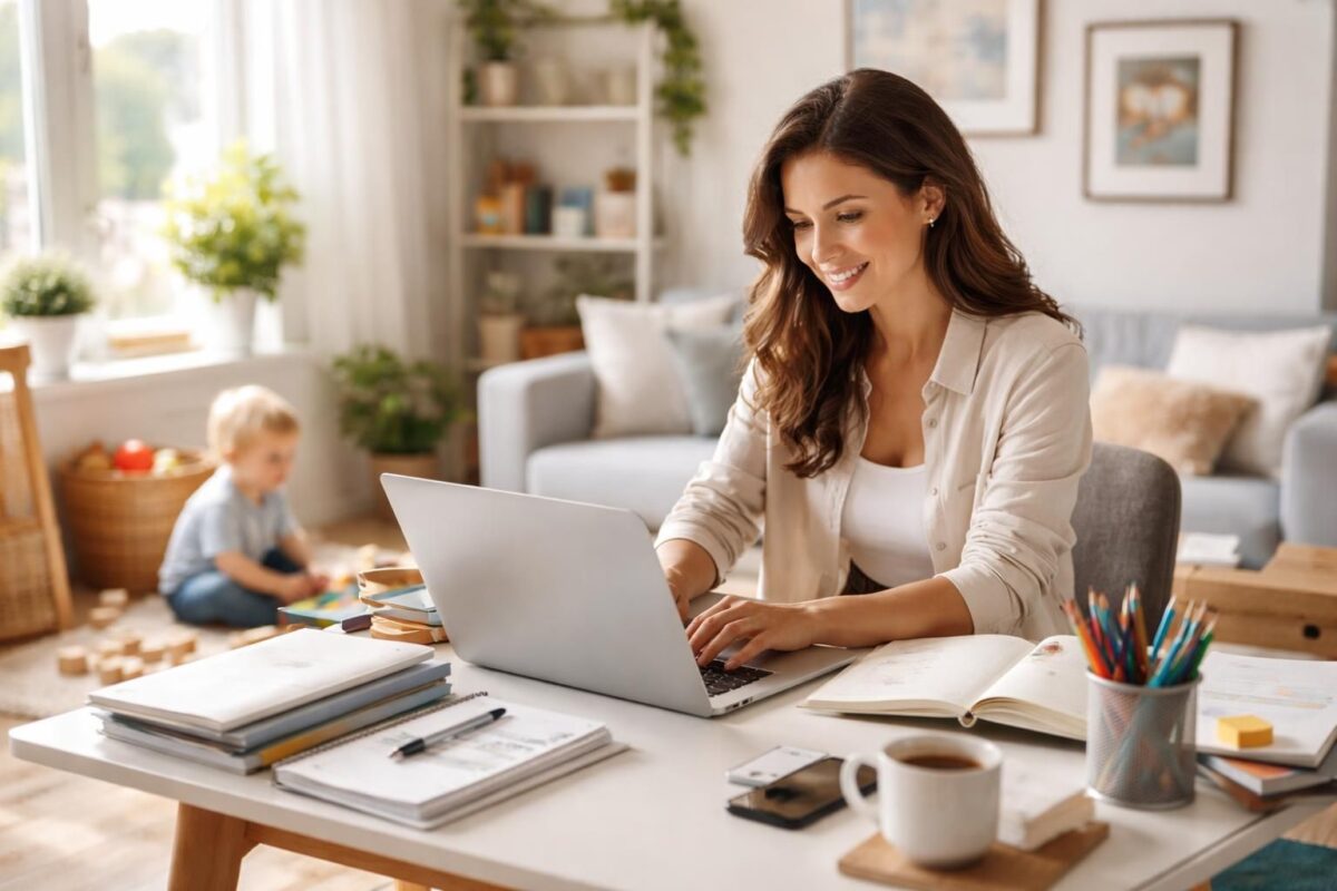Reprendre ses études grâce au télétravail pour les mamans actives et ambitieuses